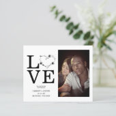 Budget Black Funny Floral Love Heart Aangepaste Fo (Staand voorkant)