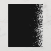 Budget Black Glitter Couples Shower Uitnodiging (Achterkant)