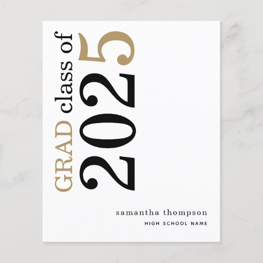 Budget Black Gold 2025 Afstuderen Aankondiging (Voorkant)