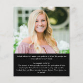 Budget Black Gold 5 Foto Afstuderen Aankondiging (Achterkant)