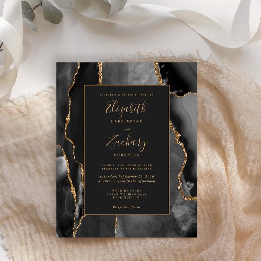 Budget Black Gold Agate Lijst Weddenschap