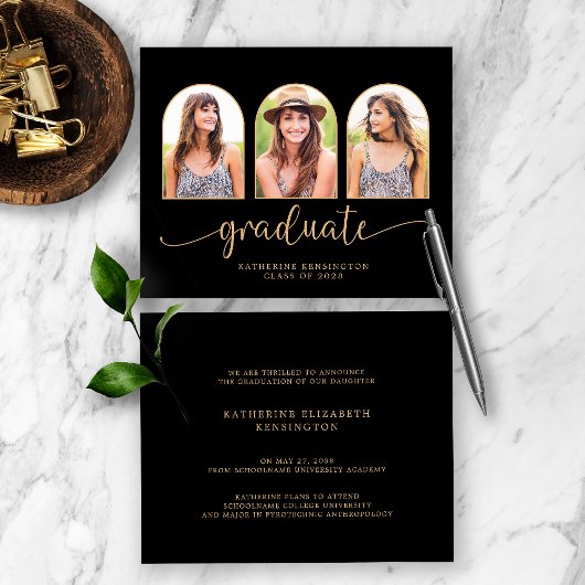 Budget Black Gold Arch 3 Photo Afstuderen