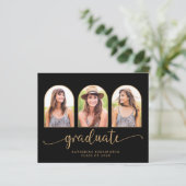 Budget Black Gold Arch 3 Photo Afstuderen (Staand voorkant)