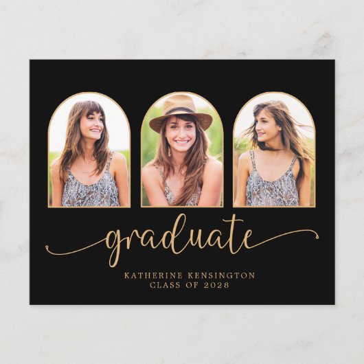 Budget Black Gold Arch 3 Photo Afstuderen (Voorkant)