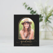 Budget Black Gold Arch Foto Graduparty (Staand voorkant)