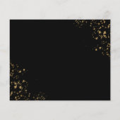 Budget Black Gold Confetti Afstudeerder Graduparty (Achterkant)