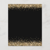 Budget Black Gold Glitter 21e Dank u (Achterkant)