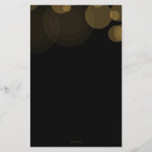 Budget Black Gold Graduparty-uitnodiging (Achterkant)