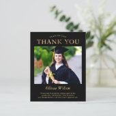 Budget Black Gold Photo Afstuderen Hartelijk dank (Staand voorkant)