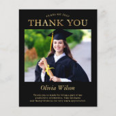 Budget Black Gold Photo Afstuderen Hartelijk dank (Voorkant)