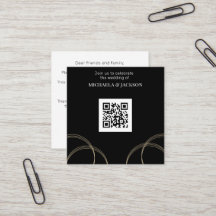 Budget Black Gold QR Code Weddenschap