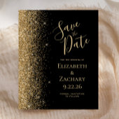 Budget Black Gold Save the Date Kaart