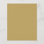Budget Black Gold Script Trouw Uitnodiging (Achterkant)