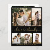 Budget Black Gold Script Weduwen Hartelijk dank (Voorkant / Achterkant)