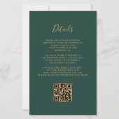 Budget Black Goud Agaat Donkergroen QR Code Trouwe (Achterkant)
