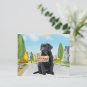 Budget Black Labrador We hebben Dog Moving Kaart v (Staand voorkant)