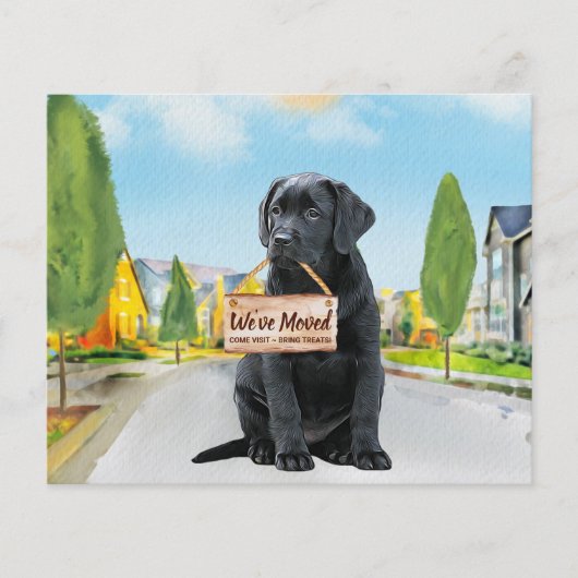 Budget Black Labrador We hebben Dog Moving Kaart v (Voorkant)