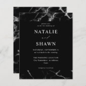 Budget Black Marble Wedding (Voorkant / Achterkant)