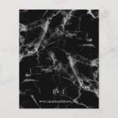 Budget Black Marble Wedding (Achterkant)