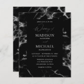 Budget Black Marble Wedding 2 (Voorkant / Achterkant)