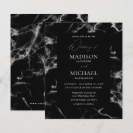 Budget Black Marble Wedding 2