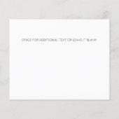 BUDGET BLACK Minimale WEDING BESPAAR DE DATUM (Achterkant)