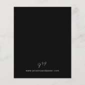 Budget Black MOD Calligraphy Wedding (Achterkant)