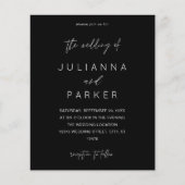 Budget Black MOD Calligraphy Wedding (Voorkant)