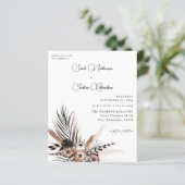 Budget Black & Natural Floral Boho Wedding (Staand voorkant)