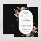 Budget Black & Natural Floral Wedding - Black (Voorkant / Achterkant)