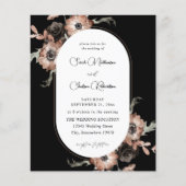 Budget Black & Natural Floral Wedding - Black (Voorkant)