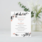 BUDGET BLACK PINK Bloom | Moderne botanische bruil (Staand voorkant)