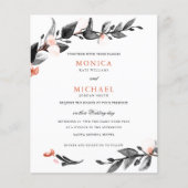 BUDGET BLACK PINK Bloom | Moderne botanische bruil (Voorkant)