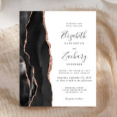 Budget Black Roos Gold Agate Wedding