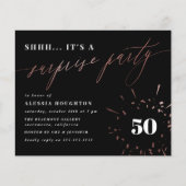 Budget Black & Roos Gold Script Enterprise Party (Voorkant)