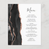 Budget Black Rose Goud Agaat Huwelijksmenu (Voorkant)