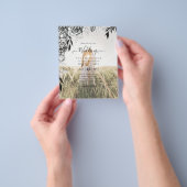 Budget Black Rozen PHOTO OVERLAY Wedding Invite Flyer (Hand)