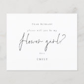 Budget Black Script Bloemenmeisje-aanvraag (Voorkant)