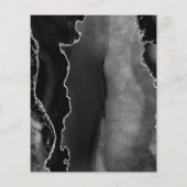 Budget Black Silver Agate Dark Weddenmenu (Achterkant)