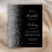 Budget Black Silver Glitter Weddenschap