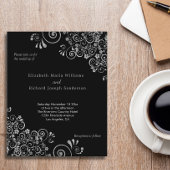 Budget Black Silver Swirls Weddenschap