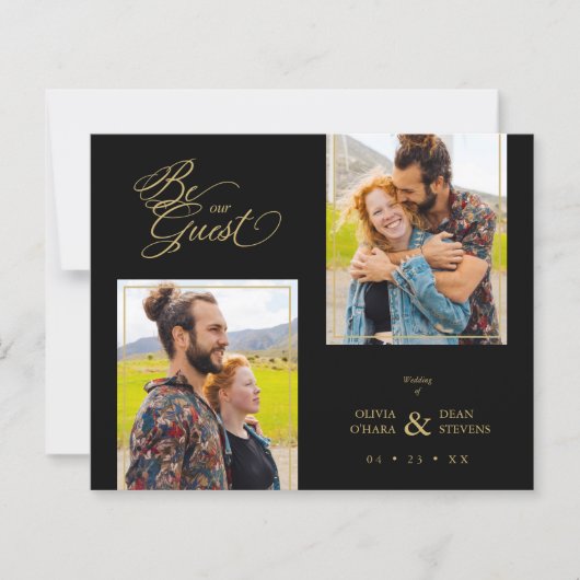 Budget Black Trendy 2 foto's Fake Golden (Voorkant)