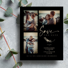 Budget Black Trendy Branches Wedding 3 Foto's