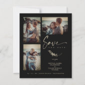 Budget Black Trendy Branches Wedding 3 Foto's (Voorkant)