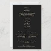 Budget Black Trendy Collage Wedding 3 Foto's (Achterkant)