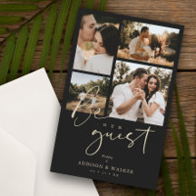 Budget Black Trendy Collage Wedding 4 Foto's