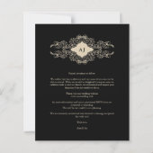 Budget Black Trendy Lace Wedding 3 Foto's Collage (Achterkant)