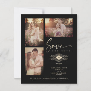 Budget Black Trendy Lace Wedding 3 Foto's Collage