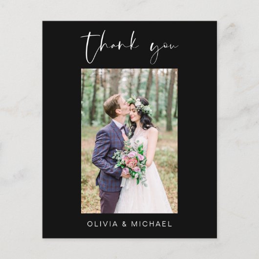 Budget Black Wedding Dank u Foto (Voorkant)