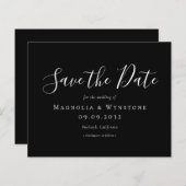 BUDGET Black Weduwen sparen de datum (Voorkant / Achterkant)